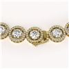Image 3 : 35.32 ctw Diamond Micro Pave Necklace 18K Yellow Gold - REF-4132M4G