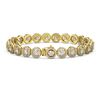 Image 2 : 10.39 ctw Diamond Micro Pave Bracelet 18K Yellow Gold - REF-787A8N