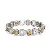 Image 3 : 20.7 ctw Canary Citrine & Diamond Bracelet 18K White Gold - REF-708K2Y