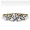 Image 1 : 1 ctw Past Present Future Certified VS/SI Diamond Ring 18k Yellow Gold - REF-129R9K