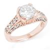 Image 1 : 2.06 ctw Certified VS/SI Diamond Ring 14k Rose Gold - REF-485G8W
