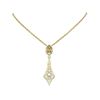 Image 1 : 4.3 ctw Canary Citrine & Diamond Necklace 18K Yellow Gold - REF-239H3R