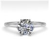 Image 1 : 1.01 ctw Certified VS/SI Diamond Engagment Ring 18k White Gold - REF-286M3G