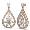 Image 2 : 5.24 ctw Diamond Earrings 18K Rose Gold - REF-634K5Y