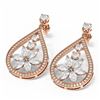 Image 3 : 5.24 ctw Diamond Earrings 18K Rose Gold - REF-634K5Y