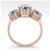 Image 3 : 2 ctw Past Present Future VS/SI Diamond Ring 18k Rose Gold - REF-435K2Y