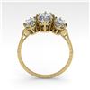 Image 3 : 2 ctw Past Present Future VS/SI Oval Cut Diamond Ring 18k Yellow Gold - REF-414W2H