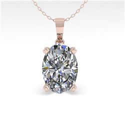 0.50 ctw VS/SI Oval Diamond Designer Necklace 18k White Gold - REF-70M2G