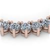 65 ctw 3 Prong Diamond Riviera Necklace 18K Rose Gold - REF-19786K4Y