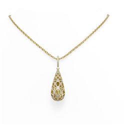 2.08 ctw Diamond Necklace 18K Yellow Gold - REF-239A3N
