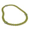 Image 2 : 37.08 ctw Peridot & Diamond Necklace 14K Yellow Gold - REF-527M3G