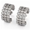 Image 1 : 6.3 ctw Diamond Designer Earrings 18K White Gold - REF-500N2F