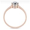 Image 3 : 0.51 ctw VS/SI Diamond Engagment Ring 18k Rose Gold - REF-96G2W