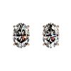 Image 1 : 1 ctw Certified VS/SI Quality Oval Diamond Stud Earrings 10k Rose Gold - REF-120W3H