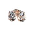 Image 3 : 1 ctw Certified VS/SI Quality Oval Diamond Stud Earrings 10k Rose Gold - REF-120W3H