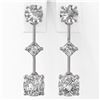 Image 2 : 1.85 ctw Cushion Cut Diamond Designer Earrings 18K White Gold - REF-228Y8X