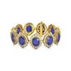Image 3 : 50.03 ctw Sapphire & Diamond Bracelet 18K Yellow Gold - REF-767X6A