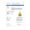 Image 4 : 2.50 ctw Certified Intense Yellow Diamond Necklace 10k Rose Gold - REF-478Y6X