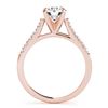 Image 2 : 0.97 ctw Certified VS/SI Diamond Ring 18k Rose Gold - REF-140M3G