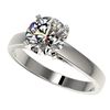 Image 1 : 2 ctw Certified Quality Diamond Engagment Ring 10k White Gold - REF-439M3G