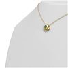 Image 2 : 0.52 ctw Intense Blue Diamond Necklace 18K Yellow Gold - REF-81F5M