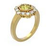 Image 1 : 2.18 ctw Fancy Yellow Diamond Ring 18K Yellow Gold - REF-359H8R