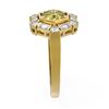 Image 2 : 2.18 ctw Fancy Yellow Diamond Ring 18K Yellow Gold - REF-359H8R