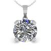 Image 2 : 1.50 ctw VS/SI Diamond Designer Necklace 14k White Gold - REF-454X3A