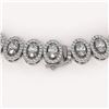 Image 3 : 28.47 ctw Oval Cut Diamond Micro Pave Necklace 18K White Gold - REF-2389R2K