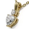 Image 3 : 0.6 ctw Heart Diamond Designer Necklace 18K Yellow Gold - REF-118X5A