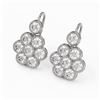 Image 1 : 4.32 ctw Diamond Designer Earrings 18K White Gold - REF-418K2Y