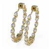 Image 1 : 4.48 ctw Pear Cut Diamond Designer Earrings 18K Yellow Gold - REF-416X8A