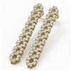 Image 1 : 4 ctw Diamond Designer Earrings 18K Yellow Gold - REF-308X3A