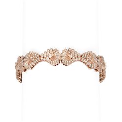 5 ctw Diamond Bracelet 18K Rose Gold - REF-702R8K