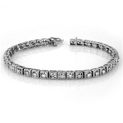 1.0 ctw Certified VS/SI Diamond Bracelet 18k White Gold - REF-146W8H