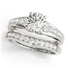 Image 1 : 1.75 ctw Certified VS/SI Diamond 2pc Wedding Set 14k White Gold - REF-321A8N