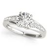 Image 2 : 1.75 ctw Certified VS/SI Diamond 2pc Wedding Set 14k White Gold - REF-321A8N