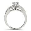 Image 3 : 1.75 ctw Certified VS/SI Diamond 2pc Wedding Set 14k White Gold - REF-321A8N