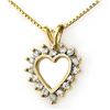 Image 1 : 1.0 ctw Certified VS/SI Diamond Pendant 18k Yellow Gold - REF-76M4G