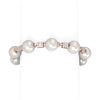 Image 1 : 5.3 ctw Diamond & Pearl Bracelet 18K Rose Gold - REF-678N9F