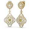 Image 2 : 6.06 ctw Fancy Yellow Diamond Earrings 18K Yellow Gold - REF-611R5K