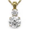 Image 1 : 1.25 ctw Diamond Designer Necklace 18K Yellow Gold - REF-309K2Y