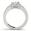 Image 3 : 1.51 ctw Certified VS/SI Princess Diamond 2pc Set Halo 14k White Gold - REF-189R4K