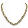 Image 1 : 23.95 ctw Diamond Micro Pave Necklace 18K Yellow Gold - REF-1813K5Y