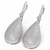 Image 3 : 11 ctw Diamond Earrings 18K White Gold - REF-783K3Y