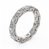 Image 2 : 4.29 ctw Oval Cut Diamond Designer Ring 18K White Gold - REF-617W8H