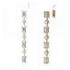 Image 3 : 2.88 ctw Emerald Cut Diamond Designer Earrings 18K Yellow Gold - REF-511A6N