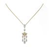 Image 2 : 2.75 ctw Pear Cut Diamond Designer Necklace 18K Yellow Gold - REF-369G3W
