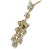Image 3 : 2.75 ctw Pear Cut Diamond Designer Necklace 18K Yellow Gold - REF-369G3W