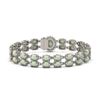 Image 3 : 17.42 ctw Opal & Diamond Bracelet 14K White Gold - REF-336G4W